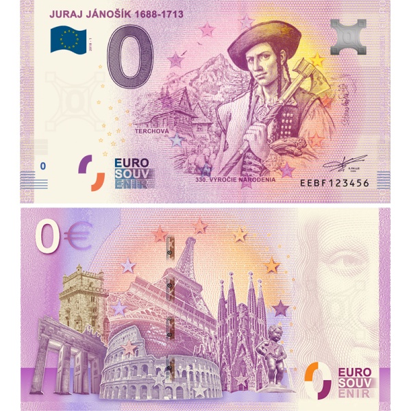 eurobankovka janosik terchova